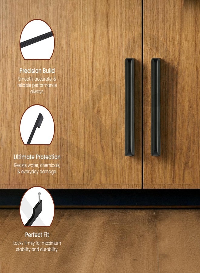 LAPO 2 Piece Drawer Handle for Kitchen, Almirah Handles for Cabinet, 4 Inch Window Handle, Pulls for Pooja Mandir, Cupboard, Wardrobe (110mm, Black Finish, 3 Years Warranty) M-FB - Image 4